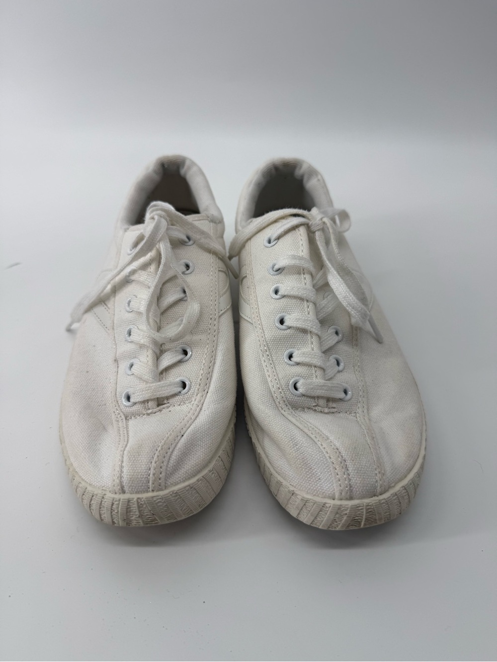 Tretorn Women's White Nylite Canvas Sneakers